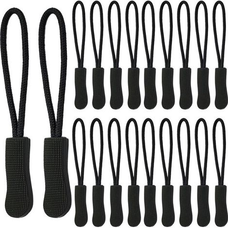 Dailygoods,Cremalleras antideslizantes (20 unidades),Repuesto para mochilas,tiendas de campaña,maletas y chaquetas,Reemplazo de cremalleras (1/5)