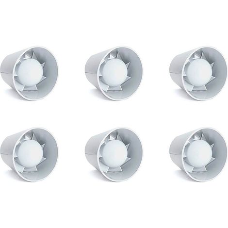 Pack de 6 Extractores Tubulares en Línea para Interior de Conducto Diámetro 100 Ahorra con Bricoprofesional (1/5)