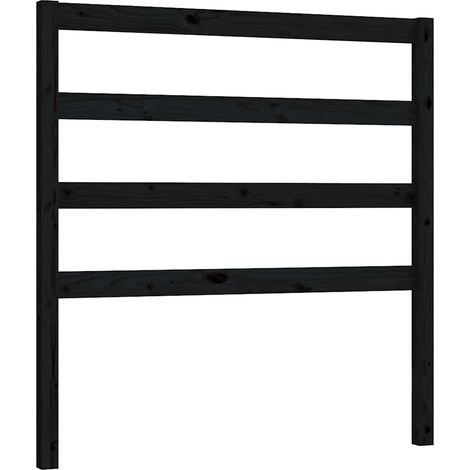 Maison Exclusive - Cabecero de cama madera maciza de pino negro 8 (1/5)
