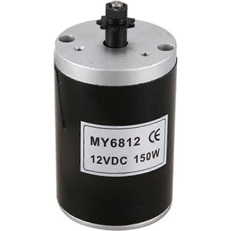 Moteur CC haute vitesse MY6812 150 W 12 V avec poulie à courroie, petit moteur à balais pour scooter (1/3)