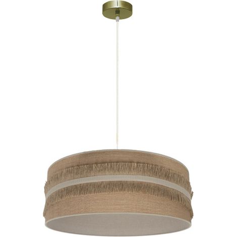 Colgante Natalia 1xe27 Cuero/saco-beis Regx50x50cm (1/2)