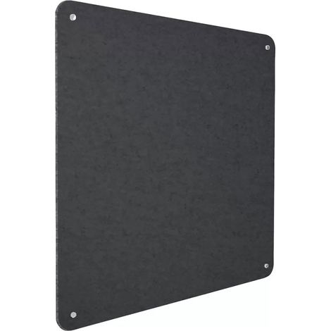 Pannello Fonoassorbente da Parete con Fori 70x70 cm Kit di 4 distanziali Coprivite Cromo Finitura Antracite (1/5)