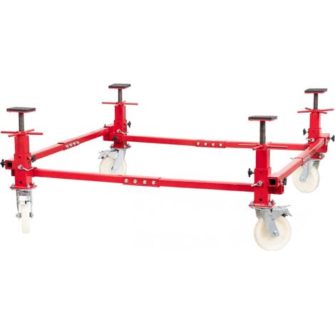 Chariot de carrosserie mobile 900 kg 4 supports MW Tools BD560