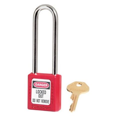 Cadenas de consignation XENOY 410 avec anse acier de 76mm varié rouge - MASTER LOCK