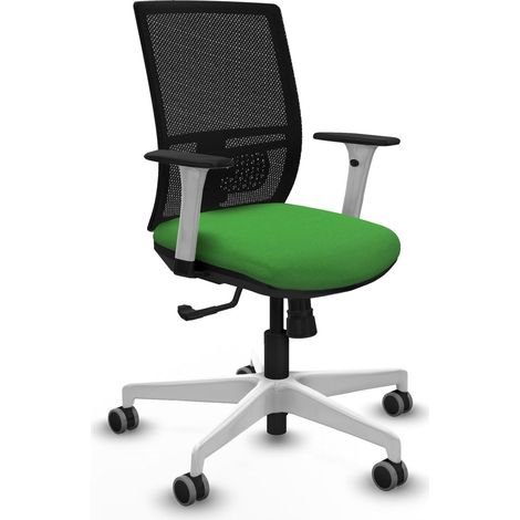 Sedia da ufficio piqueras y crespo Yunquera nero mesh bracci bianchi (1/2)