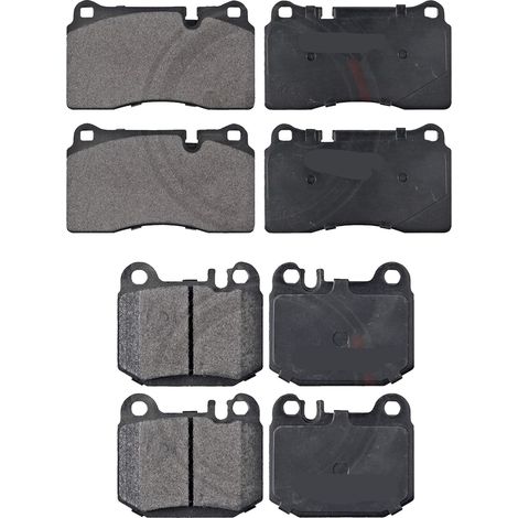KIT PASTIGLIE FRENO ANTERIORI E POSTERIORI compatibile con MAZDA 6 (GG,GY) / PASTIGLIE FRENANTI AUTO OEM FDB1619 FDB4171,FDB1721 FDB4997 / SOSTITUZIONE DIRETTA / BASSA POLVERE / SILENZIOSO