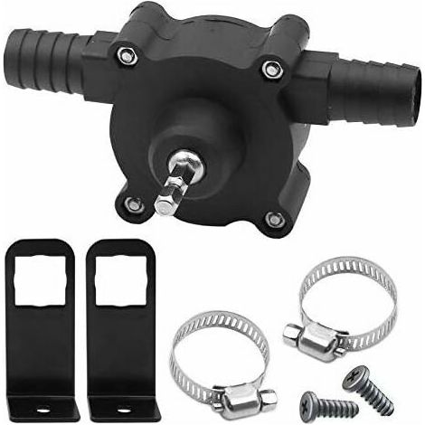 Tragbare Mini-Elektrobohrpumpe, handbetriebene Wasserpumpe, Dieselmotor, Öl, Flüssigkeiten, Wasser, selbstansaugende Transferpumpe, hohe Pumpgeschwindigkeit, sonnig (1/5)