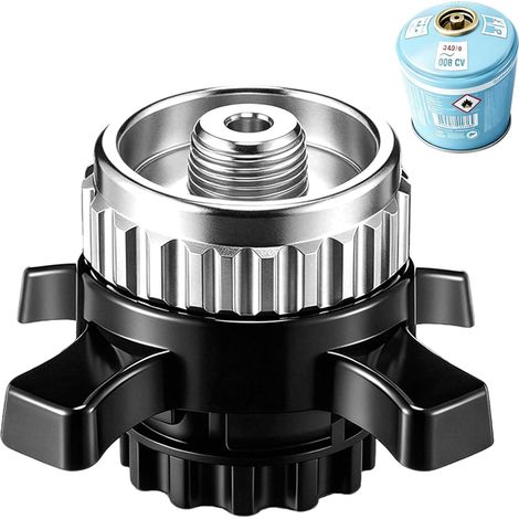 Stove Accessories Gas Cartridge Adapter Compatible with CV Easy Click to Screw Valve EN417 Gas Adapter Airtight Connection Camping Outdoor (1/5)