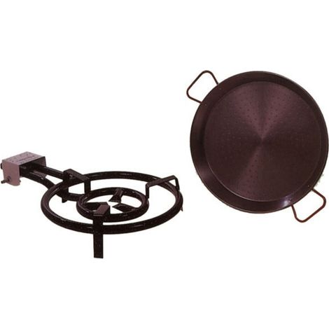 Paellero gas+paella 42cm