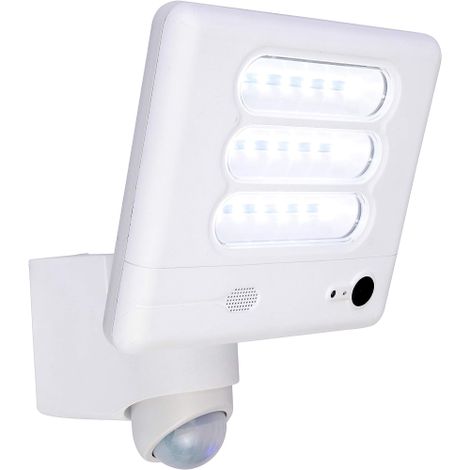 Lutec ESA Luce di Sicurezza a LED con Telecamera 25 W, Bianco, 20 x 17 cm (1/4)