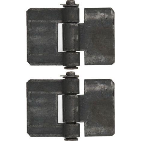 QORVA- Charnière bout à bout de porte 106X75 5mm, roulement à souder sur charnières pour remorque, 2 pièces (1/5)