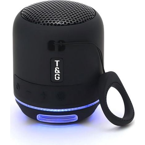 Enceinte Bluetooth T&G TG-294 (5 W - Autonomie : 6 h - Noir)