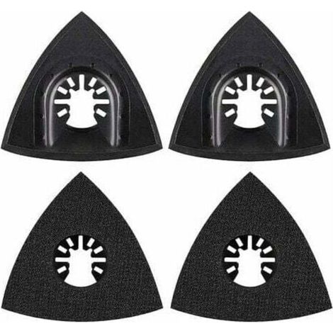 4-teiliges 80-mm-Schleifpad-Set, Zubehör für Multifunktionswerkzeuge, Montageplatte, Multifunktionswerkzeug-Schleifscheibe, Zubehör für oszillierende Werkzeuge, passend für Elektrowerkzeuge von Worx T