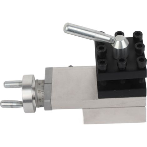 Porte-outil pour mini-tour 210 avec porte-outil carré 6060 mm, adapté aux tours 210, 816, 220400, 220600 et 220750. (1/5)