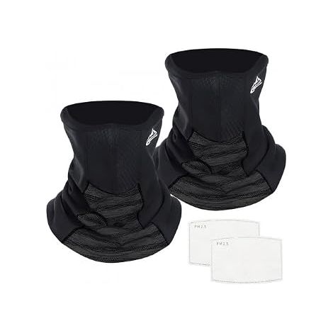 Winter Neck Warmer Scarf, Cycling Mask, Fleece Neck Gaiter, Thermal Balaclava with Adjustable Cord, Sweat Absorbing and Moisture Wicking (1/5)