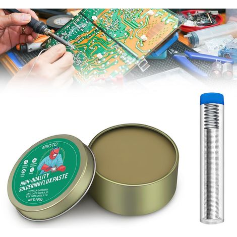 Pate a Souder Etain, Flux Soudure Electronique, Flux Soudure, Pâte à Souder pour Soudures de Précision, Machines, Métaux, Téléphones, Cartes PC, BGA SMT PCB (1/5)