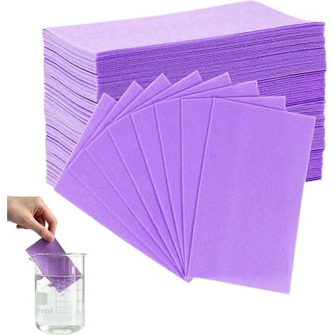 Lot de 100 tablettes de nettoyage de sol – Violet – Concentré polyvalent – Solubles – Carrelage, bois, stratifié (1/5)