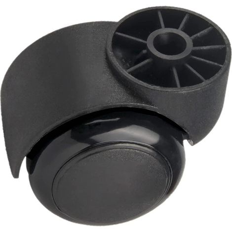 Roulettes silencieuses noires sans tige de 5 cm (2 pouces) - Roulettes de rechange pour chaises de bureau - Roulettes pour meubles - Lot de 5 (1/5)