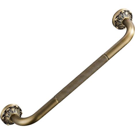 Barre d'appui murale antique en laiton, style vintage, pour salle de bain, baignoire, WC, douche, support de sécurité. (1/5)