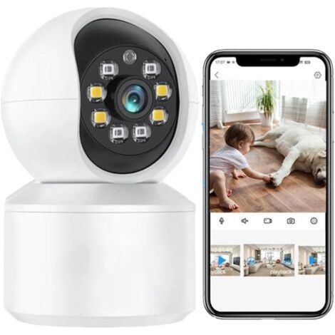 Caméra de sécurité HD Vision nocturne Webcam sans fil Caméra de surveillance WIFI Instrumentation