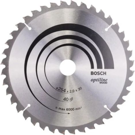 Bosch Optiline Wood Lama per troncatrice 254x30 mm per legno