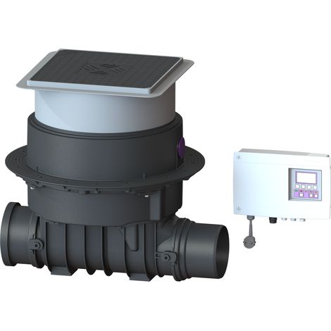 KESSEL-Impianto di pompaggio antiallagamento Pumpfix M - Underfloor, DN 150, nero, 24150S