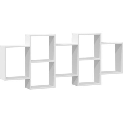 Maison Exclusive - Wandregal Weiß 159x18x65 cm Holzwerkstoff