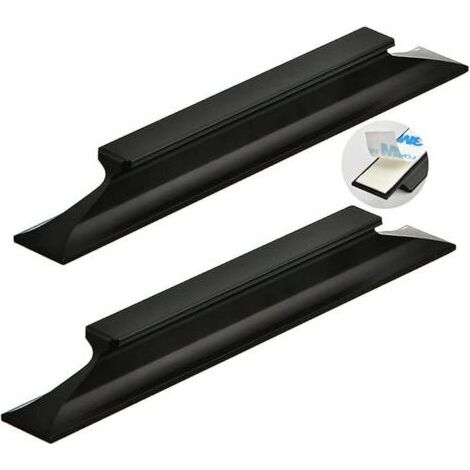 pièces poignée de porte coulissante auto-adhésif Poignée de grange alliage d'aluminium Poignées pour placards d'armoire Tirer noir Bouton de Meuble Poignet Pas de poinçonnage (Length 150mm) (1/4)