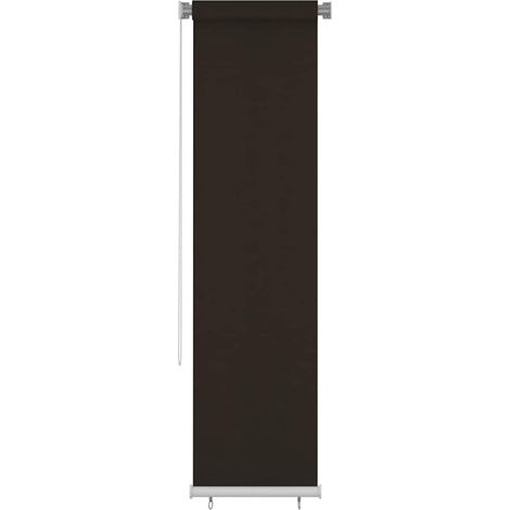 Persiana enrollable de exterior 65(ancho)x230(alto)cm HDPE marrón vidaXL