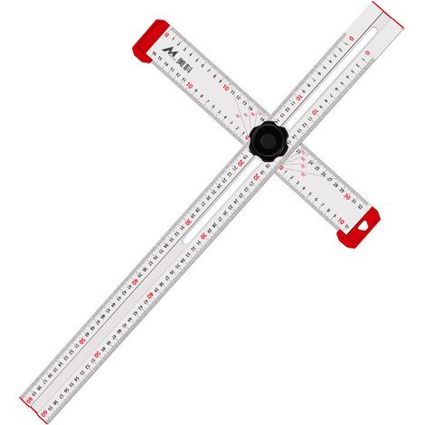 royaluxe -Règle d'angle combinée multifonctionnelle, règle de positionnement en forme de T (1/3)