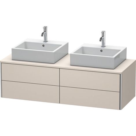 Meuble sous-lavabo Duravit XSquare 140,0 x 54,8 cm, 4 tiroirs, (1/2)