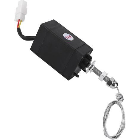 Arrêt Moteur Diesel Solénoïde 12V/24V, Dispositif de Coupure pour Moteur (1/5)