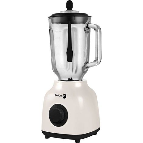 Batidora 2-en-1 - FAGOR - FGC2160 - 400 W - Bol de vidrio graduado 1,5 L - Crema (1/5)