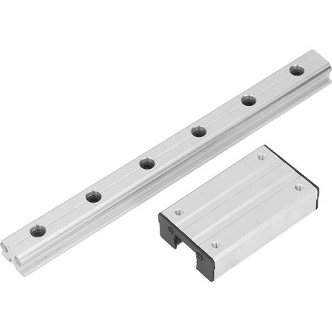 Glissière linéaire LGD8 300mm en métal, à mouvement linéaire, conception biaxiale externe, bloc coulissant pour précision. (1/5)