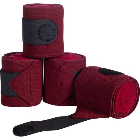 Set 4 Fasce da riposo per cavalli modello Combo in pile elasticizzato: 300 cm, blu scuro