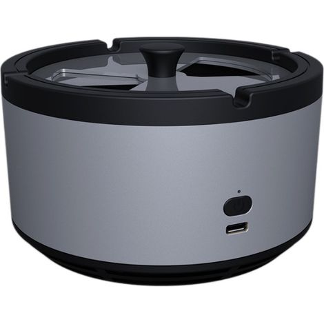 Cenicero eléctrico portátil 2 en 1 y purificador de aire recargable. Purificador de aire: elimina el olor a humo de coches, habitaciones y oficinas. (1/3)