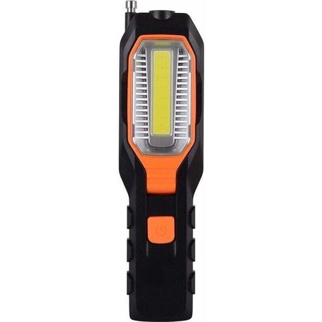 Lámpara de inspección LED con gancho giratorio e imán COB, 4 modos de iluminación, linterna para garaje, ático, camping y uso de emergencia - Crezuo (1/4)