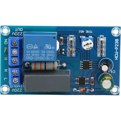 Module Temporisateur Réglable Relais 220V Interrupteur à Délai pour Maison Atelier (1/5)