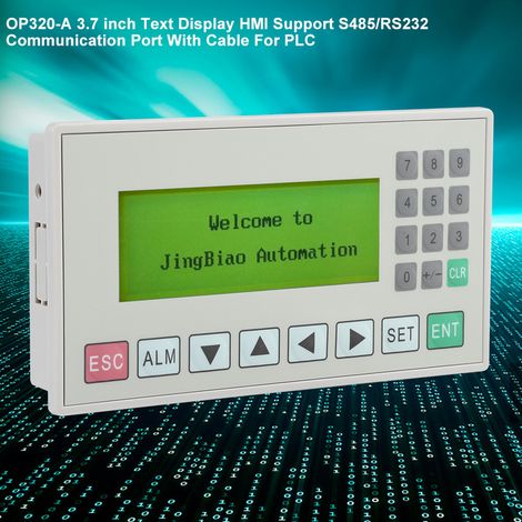 Écran tactile HMI 3,7 pouces OP320-A avec ports de communication RS485 et RS232, câble inclus pour automate programmable (1/5)