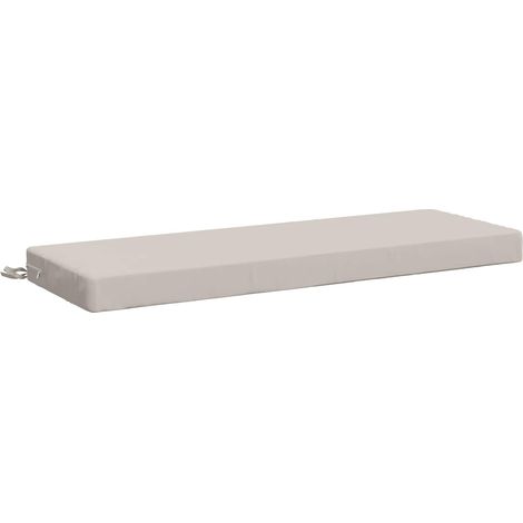 vidaXL Coussin de banc SOEST 100 % polyester Blanc 100 x 40 x 8 cm