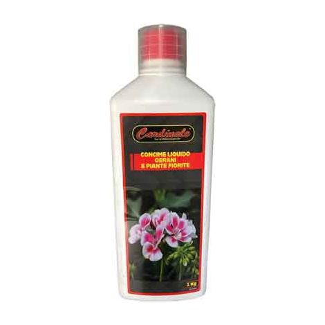 CONCIME LIQUIDO 'GERANI E PIANTE FIORITE' CARDINALE 1 Kg - CARDINALE TOP LINE