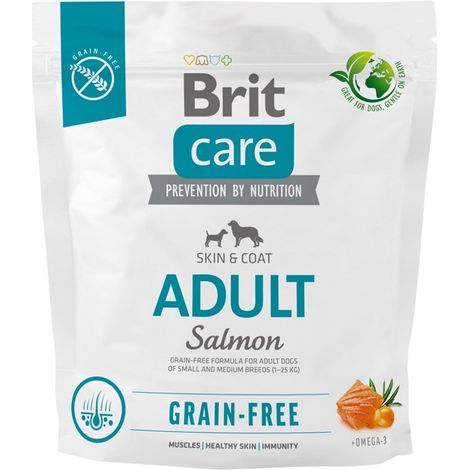 BRIT Care Dog Grain-free Adult Small & Medium Salmon - dry dog food - 1 kg