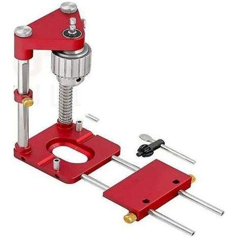Guide de perçage pour bois, localisateur de perceuse à tige hexagonale 1/4, compatible avec perceuses filaires et sans fil, accessoire de précision pour perçage aligné (1/4)