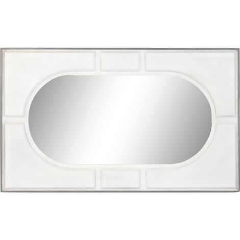 DKD Home Decor Miroir mural Blanc Bois de manguier 154 cm (1/4)