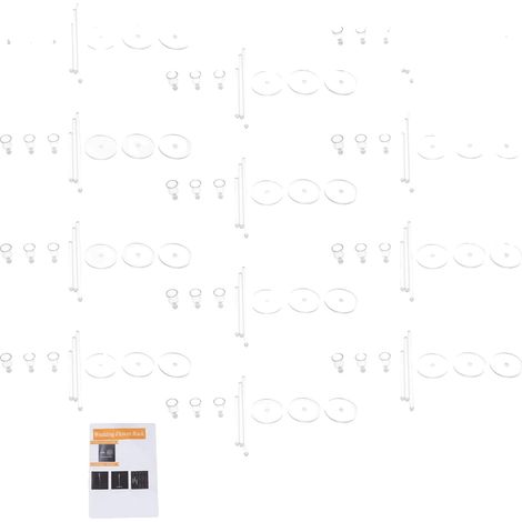 Bougeoirs en acrylique, design haut, bords sûrs pour l'utilisateur, clair, 36pcs (1/2)