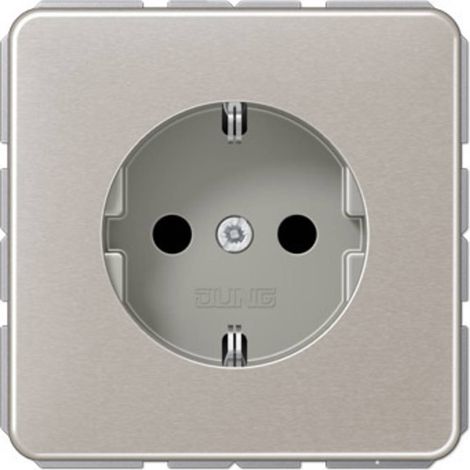 Jung 1 scomparto Frutto Presa di alimentazione schuko Platino CD1520PT