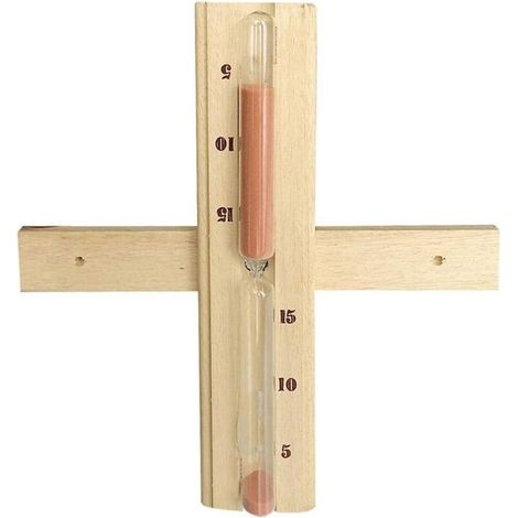 Sablier 15 Minutes Sauna Rotatif Mural Sauna en Bois Sablier Minuteur Sable Compte à rebours Horloge Spa Sauna Sablier Sauna Accessoires pour Hammam