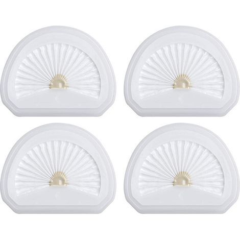 4-Pack Handheld Vacuum Filters Compatible with Black and Decker VLPF10 Replacement Filter and Dustbuster Handheld Vacuum HLVA315J HLVA320J00 N575266 Replaces Part N600601 (1/5)