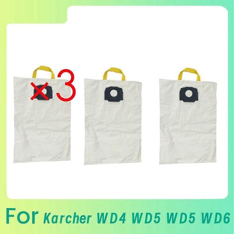 Aufbewahrungstasche aus Stoff, 3-teiliges Set für Staubsauger WD4/WD5, cremeweiße Farbe, Staubschutz, kompatible Ersatzabdeckung, praktisches Wartungszubehör. (1/5)