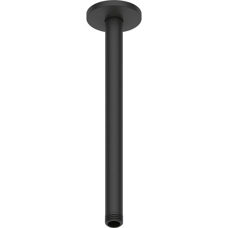 Duscharm Duravit Universal, für Deckenbefestigung (300 mm), rund, Schwarz Matt (1/2)